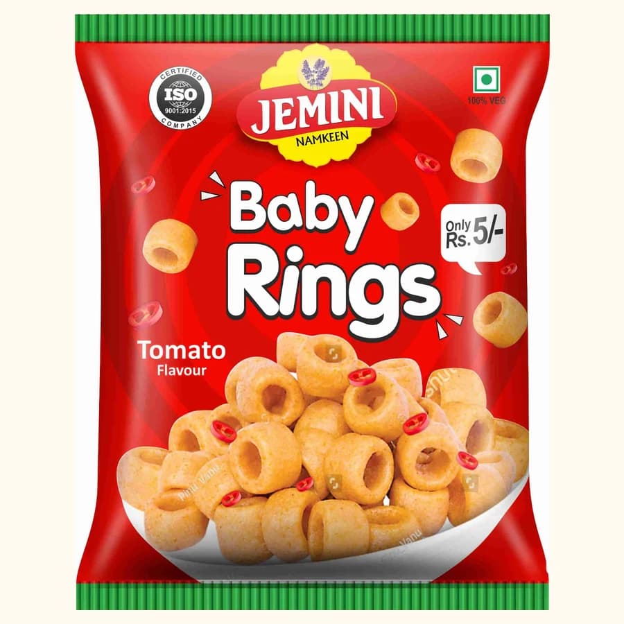Jemini Baby Rings – Tomato Flavour