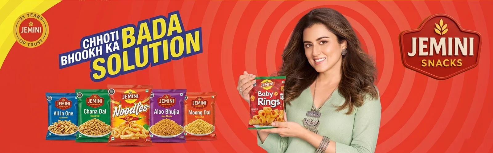 Jemini Snacks - Chhoti Bhookh Ka Bada Solution